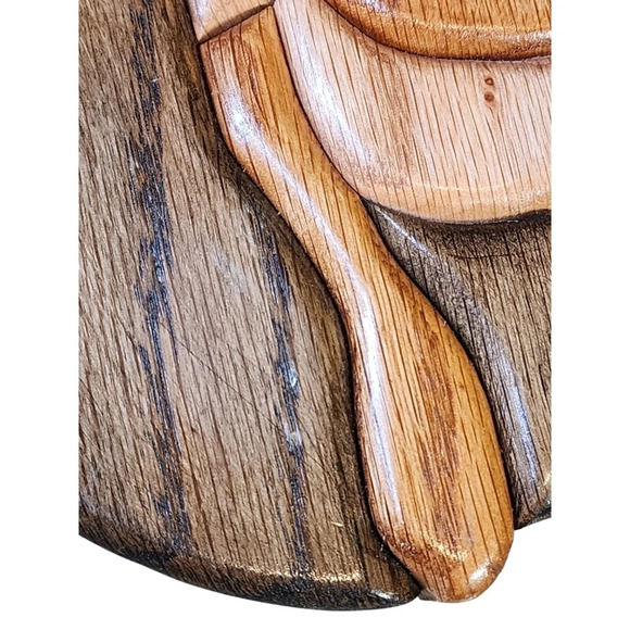 Folk Art Mother & Child Hand Stained Scrollsaw Mary Jesus - Picture 15 of 15